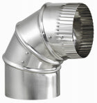 LAMBRO Lambro 2300 Vent Elbow, 3 in Connection, 26 Gauge, Aluminum PLUMBING, HEATING & VENTILATION LAMBRO