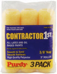 PURDY Purdy 14C867000 Roller Cover, 3/8 in Thick Nap, 9 in L, Polyester Cover PAINT PURDY