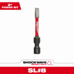 MILWAUKEE ELECTRIC TOOL CORP Shockwave 3/16 In. Slotted Impact Power Bit, 2 In. TOOLS MILWAUKEE ELECTRIC TOOL CORP