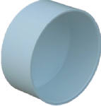 IPEX USA LLC PVC Pipe Cap Sewer & Drain, 6 In.