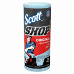 SCOTTS Scott 75130 Shop Towel, 11 in L, 10.4 in W, Crepe Paper, Blue AUTOMOTIVE SCOTTS