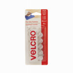 VELCRO USA INC CONSUMER PDTS Thin Clear Fasteners, 5/8 In. Coins, 15-Ct.