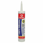 RED DEVIL Red Devil 0816 Silicone Sealant, White, -60 to 400 deg F, 9.8 fl-oz Cartridge PAINT RED DEVIL