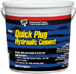 DAP DAP Quick Plug 14090 Hydraulic and Anchoring Cement, Powder, Gray, 28 days Curing, 10 lb Pail PAINT DAP