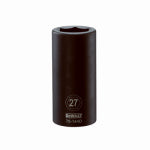 STANLEY CONSUMER TOOLS Metric Deep Impact Socket, 6-Point, 3/4 In. Drive, 27mm