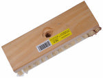 ABCO PRODUCTS 7-3/4 In. Acid Scrub Brush, Threaded Hole, Wood Block, 1 In. Tampico Bristles