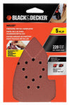 BLACK & DECKER Black+Decker BDAM220 Sanding Sheet, 4.2 in W, 6.8 in L, 220 Grit, Fine, Aluminum Oxide Abrasive TOOLS BLACK & DECKER