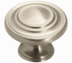 AMEROCK Inspirations Cabinet Knob, Satin Nickel, 1-5/16 In., 10-Pk. HARDWARE & FARM SUPPLIES AMEROCK