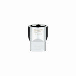 MILWAUKEE ELECTRIC TOOL CORP Metric 6-Point Shallow Socket, Four Flat Sides, 22 mm, 1/2 In. Drive