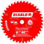 DIABLO Diablo D0641X Circular Saw Blade, 6-1/2 in Dia, 5/8 in Arbor, 40-Teeth, Carbide Cutting Edge TOOLS DIABLO