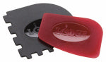 LODGE MFG Lodge SCRAPERCOMBO Scraper Combo Set, 0.65 in L, 4.7 in W, 8-1/4 in H, Polycarbonate, Black/Red HOUSEWARES LODGE MFG