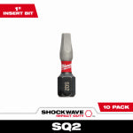 MILWAUKEE Milwaukee 48-32-5008 Insert Bit, #2 Drive, Square Recess Drive, 1/4 in Shank, Hex Shank, 1 in L, Proprietary Steel TOOLS MILWAUKEE