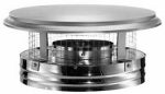 DURAVENT Chimney Cap With Spark Arrestor Screen, Stainless Steel, 6-In.