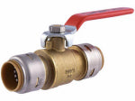 SHARKBITE SharkBite Max Series UR22223A Ball Valve, 1 in Connection, Push-To-Connect, 400 psi Pressure, Brass/Stainless Steel Body PLUMBING, HEATING & VENTILATION SHARKBITE