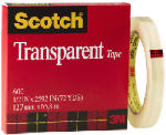 SCOTCH Scotch 600 Packaging Tape, 2592 in L, 1/2 in W, UPVC Backing, Clear PAINT SCOTCH