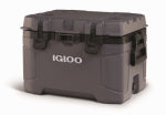 IGLOO CORPORATION Trailmate Heavy-Duty Cooler, Carbonite/Obsidian Color, 50 Qt., 81 Can Capacity