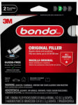 BONDO Bondo OR-2PK-ES Original Filler Ready Mix, 2 oz Pouch, Liquid Filler, Paste Hardener AUTOMOTIVE BONDO