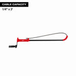 MILWAUKEE ELECTRIC TOOL CORP Toiler Auger Drain Cleaner, 3 Ft.