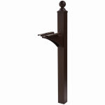 SOLAR GROUP Landover Post Cover, Bronze Aluminum, Post Not Included, 56-In.