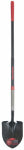 AMES COMPANIES Round Point Shovel, Long Fiberglass Handle, Cushion-Grip
