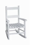 PANACEA PRODUCTS CORP Seasonal Trends KN-14W/KN-10-W Child Rocking Chair, 14-3/4 in OAW, 18-3/4 in OAD, 22-1/2 in OAH, Hardwood, White OUTDOOR LIVING & POWER EQUIPMENT PANACEA PRODUCTS CORP