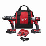 MILWAUKEE Milwaukee 2697-22CT Combination Tool Kit, Battery Included, 1.5 Ah, 18 V, Lithium-Ion TOOLS MILWAUKEE
