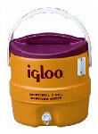 IGLOO CORPORATION Commercial Water Cooler, Safety Yellow/Red Lid, 3-Gallons OUTDOOR LIVING & POWER EQUIPMENT IGLOO CORPORATION   