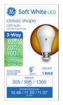 GE GE Basic Series 93131783 Light Bulb, Three-Way, A19 Lamp, 100 W Equivalent, DC Medium Lamp Base, Frosted, Soft White ELECTRICAL GE