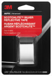 3M Scotchlite 03455 Reflective Safety Tape, 36 in L, 1 in W, Silver AUTOMOTIVE 3M