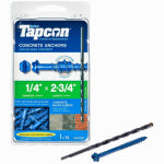 TAPCON Tapcon 24330 Screw Anchor, 2-3/4 in L, Hex Drive, Steel, Climaseal, 75 PK, 1/4 in Drive HARDWARE & FARM SUPPLIES TAPCON