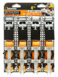 HAMPTON PRODUCTS-KEEPER Performance Engineer Ratchet Tie Down, 14 Ft., 4-Pk.