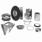 SELKIRK CORPORATION Selkirk Sure-Temp 6 In. Stainless Steel Thru-The-Wall Chimney Support Kit