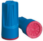ECM INDUSTRIES LLC Wire Connector, Waterproof, Safety Sealed, 600-1000V, Aqua Blue/Red, 20-Pk.