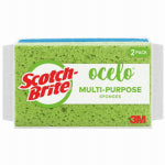 3M COMPANY Ocelo Utility Sponge, 6 x 3.6 x 9-In., 2-Pk. CLEANING & JANITORIAL SUPPLIES 3M COMPANY   