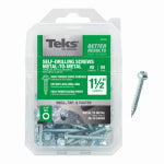 ITW BRANDS #8 x 1-1/2" Hex Washer Head Sharp Point Metal-to-Metal Screws 85-Ct.
