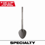 MILWAUKEE ELECTRIC TOOL CORP SDS Max Clay Spade Bit, 4-1/4 x 16 In. TOOLS MILWAUKEE ELECTRIC TOOL CORP