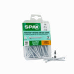 SPAX #8 x 2-1/2" Exterior / Interior Trim Head Wood & Finishing Project Screws White Powertrim Torx T-Star Plus (100 EA)