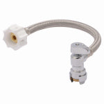 SHARKBITE Reliance Worldwide 24656Z Braided Toilet Connector, Flexible, 1/2 in Inlet, 7/8 in Outlet, Stainless Steel Tubing PLUMBING, HEATING & VENTILATION SHARKBITE   