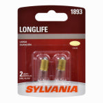 OSRAM SYLVANIA INC 1893 Long Life Miniature Clear Bulb, 1893LL BP2, 2-Pk. AUTOMOTIVE OSRAM SYLVANIA INC