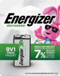 ENERGIZER Recharge 9 Volt (9V) Rechargeable Battery, 1 Pack