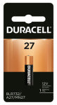 DURACELL Duracell MN27BPK Battery, 12 V Battery, 20 mAh, MN27 Battery, Alkaline ELECTRICAL DURACELL   