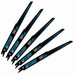 J S PRODUCTS Bi-Metal Reciprocating Saw Blades, Wood/Nails, 6-TPI, 9 In., 5-Pk. TOOLS J S PRODUCTS