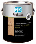 PPG PROLUXE ProLuxe SRD Semi-Transparent Wood Stain, Matte Clear Tint Base, 1-Gallon