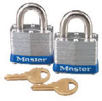 MASTER LOCK Master Lock 3T Padlock, Keyed Alike Key, 9/32 in Dia Shackle, 3/4 in H Shackle, Steel Shackle, Steel Body, Laminated HARDWARE & FARM SUPPLIES MASTER LOCK