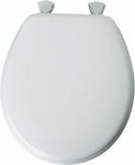 BEMIS Bemis 44EC-000 Toilet Seat, Round, Molded Wood, White, Twist Hinge PLUMBING, HEATING & VENTILATION BEMIS