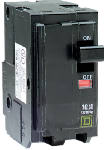 SQUARE D Square D QO QO240C Circuit Breaker, Mini, 40 A, 2 -Pole, 120/240 VAC, 48 VDC, Plug Mounting, Black ELECTRICAL SQUARE D