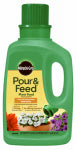 MIRACLE-GRO Miracle-Gro Pour & Feed 1006002 Plant Food, 32 oz Bottle, Liquid, 0.02-0.02-0.02 N-P-K Ratio LAWN & GARDEN MIRACLE-GRO