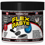 FLEX SEAL Flex Paste PFSBLKR16 Rubberized Adhesive, Black, 1 lb, Jar HOUSEWARES FLEX SEAL   