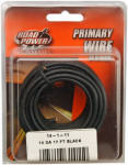 COLEMAN CABLE Road Power 55667133/14-1-11 Electrical Wire, 14 AWG Wire, 25/60 VAC/VDC, Copper Conductor, Black Sheath, 17 ft L AUTOMOTIVE COLEMAN CABLE   