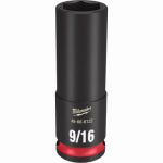 MILWAUKEE Milwaukee SHOCKWAVE Impact Duty Series 49-66-6122 Deep Impact Socket, 9/16 in Socket, 3/8 in Drive, Square Drive TOOLS MILWAUKEE
